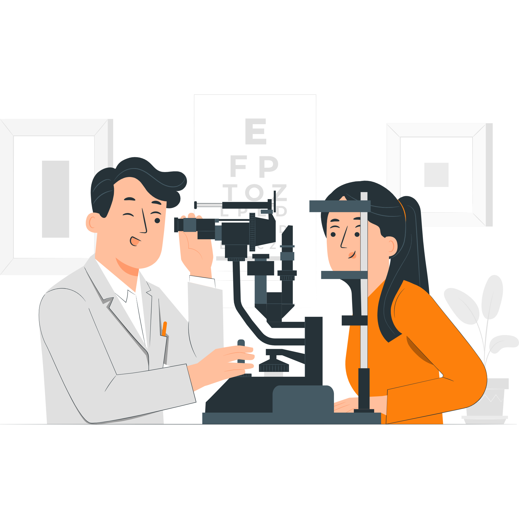 Ophthalmologist cartoon. Ophthalmologists PNG. Ophthalmologist logo and h. Ophthalmologist measures Eye Glasses and Ruler.